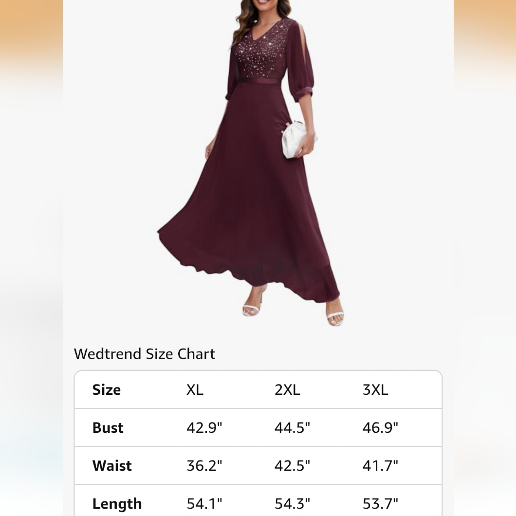 Elegant Burgundy Evening Gown — image 6 of 7